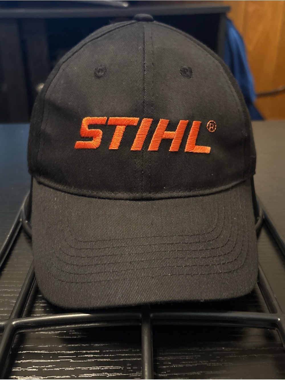 Stihl Outfitters Apparel NWT officially licensed black orange SnapBack cap/hat